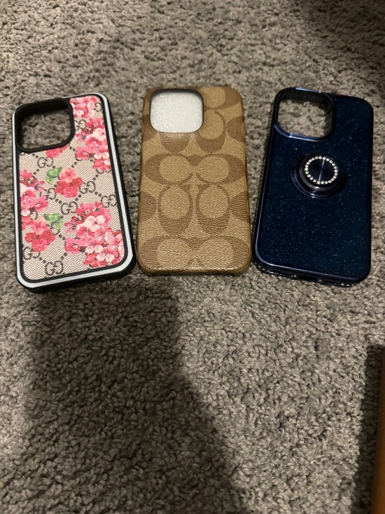 Gucci /coach/ blue glitter Other - iPhone 15 pro cases